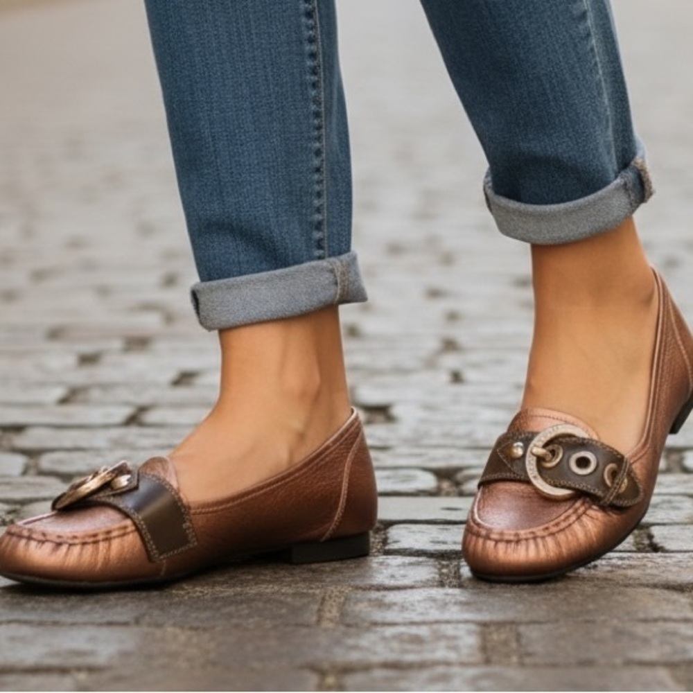 Bcb generations Womens bronze slip Ons